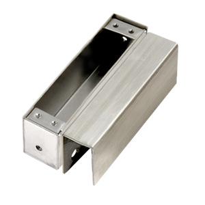 Small stainless steel door clip